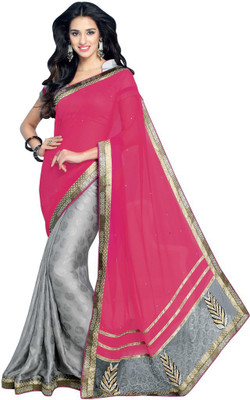 Desi Butik Embroidered Fashion Jacquard Saree(Pink, Grey), Pink and grey
Desi Butik Embroidered Fashion Jacquard Saree(Pink, Grey), Pink and grey