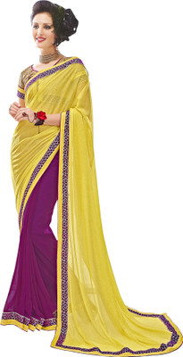 Khoobee Self Design, Embroidered Fashion Georgette, Cotton Saree(Purple, Yellow, Beige), Beige;purple;yellow
Khoobee Self Design, Embroidered Fashion Georgette, Cotton Saree(Purple, Yellow, Beige), Beige;purple;yellow