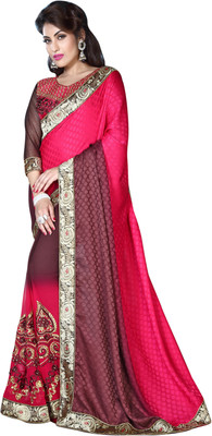 Jiya Self Design, Embroidered, Embellished Fashion Georgette, Crepe, Jacquard Saree(Pink, Purple)
Jiya Self Design, Embroidered, Embellished Fashion Georgette, Crepe, Jacquard Saree(Pink, Purple)