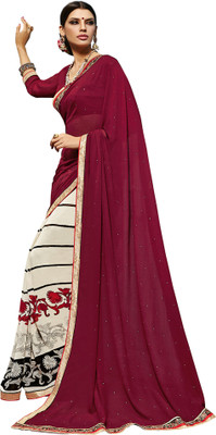 Khushali Self Design, Embellished Fashion Georgette Saree(Maroon, Beige), Beige;maroon
Khushali Self Design, Embellished Fashion Georgette Saree(Maroon, Beige), Beige;maroon