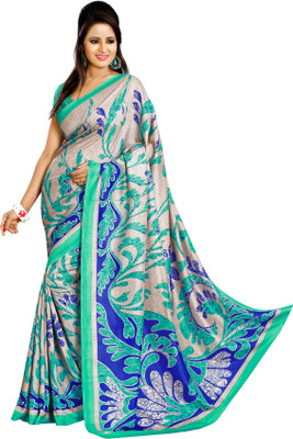 Sunaina Printed Fashion Art Silk Saree(Multicolor)