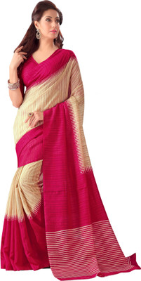 Gugaliya Self Design Bollywood Art Silk Saree(Multicolor)