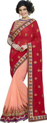 Jiya Self Design, Embroidered, Embellished Fashion Georgette Saree(Red, Pink), Pink;red
Jiya Self Design, Embroidered, Embellished Fashion Georgette Saree(Red, Pink), Pink;red