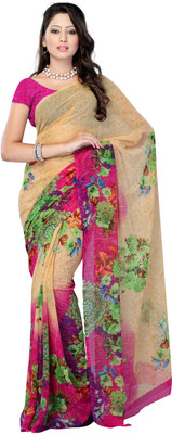 Jaipur Kurti Floral Print Fashion Georgette Saree(Multicolor), Cream and fuschia
Jaipur Kurti Floral Print Fashion Georgette Saree(Multicolor), Cream and fuschia