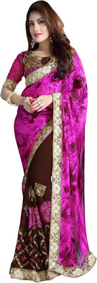Khoobee Self Design, Embroidered, Embellished Fashion Georgette, Satin Saree(Pink, Brown), Brown;pink
Khoobee Self Design, Embroidered, Embellished Fashion Georgette, Satin Saree(Pink, Brown), Brown;pink