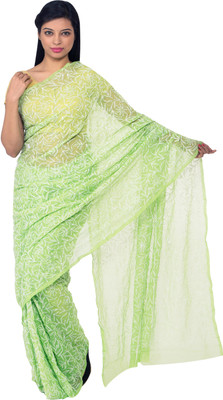 Knool Self Design Lucknow Chikankari Handloom Georgette Saree(Light Green), Leaf green
Knool Self Design Lucknow Chikankari Handloom Georgette Saree(Light Green), Leaf green