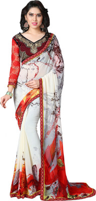 Khoobee Self Design, Printed Fashion Georgette Saree(White, Multicolor), Multicolor;white
Khoobee Self Design, Printed Fashion Georgette Saree(White, Multicolor), Multicolor;white