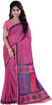 Vardan Prints Printed Bollywood Georgette Saree(Pink)