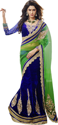 Khoobee Self Design, Embroidered, Embellished Fashion Velvet, Net Saree(Green, Dark Blue), Dark blue;green
Khoobee Self Design, Embroidered, Embellished Fashion Velvet, Net Saree(Green, Dark Blue), Dark blue;green