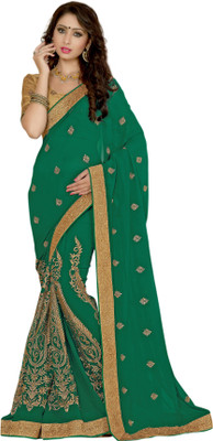 Sushma Printed Daily Wear Chiffon Saree(Green)