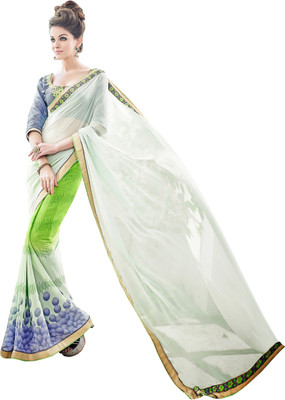Jiya Self Design, Printed, Embellished Fashion Georgette Saree(White, Multicolor), Multicolor;white
Jiya Self Design, Printed, Embellished Fashion Georgette Saree(White, Multicolor), Multicolor;white