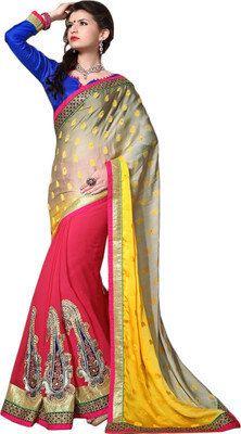 Khushali Self Design, Embroidered, Embellished Fashion Georgette, Jacquard Saree(Yellow, Pink, Blue, Multicolor), Blue;multicolor;pink;yellow
Khushali Self Design, Embroidered, Embellished Fashion Georgette, Jacquard Saree(Yellow, Pink, Blue, Multicolor), Blue;multicolor;pink;yellow