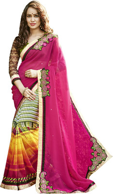 Lovelylook Embroidered Daily Wear Georgette Saree(Pink, Multicolor), Pink & multi
Lovelylook Embroidered Daily Wear Georgette Saree(Pink, Multicolor), Pink & multi