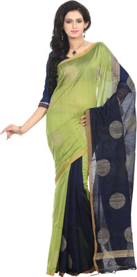 Crochetin Self Design Chanderi Handloom Chanderi Saree(Green, Blue), Blue;green
Crochetin Self Design Chanderi Handloom Chanderi Saree(Green, Blue), Blue;green