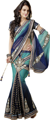 Jiya Self Design, Embroidered, Embellished Fashion Net, Jacquard Saree(Blue, Light Blue)
Jiya Self Design, Embroidered, Embellished Fashion Net, Jacquard Saree(Blue, Light Blue)