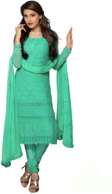 V And V Shop Chiffon Embroidered Salwar Suit Dupatta Material(Un-stitched), Green
V And V Shop Chiffon Embroidered Salwar Suit Dupatta Material(Un-stitched), Green