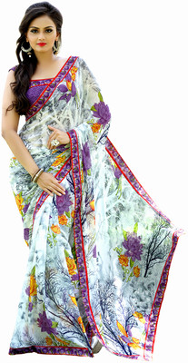 Jiya Self Design, Printed Fashion Georgette Saree(White, Multicolor, Purple), Multicolor;purple;white
Jiya Self Design, Printed Fashion Georgette Saree(White, Multicolor, Purple), Multicolor;purple;white