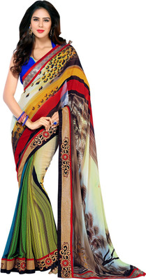 Saara Embroidered Fashion Georgette Saree(Multicolor) 
Saara Embroidered Fashion Georgette Saree(Multicolor)