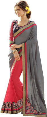 Lovelylook Embroidered Daily Wear Georgette, Georgette, Jacquard Saree(Grey, Pink)
Lovelylook Embroidered Daily Wear Georgette, Georgette, Jacquard Saree(Grey, Pink)