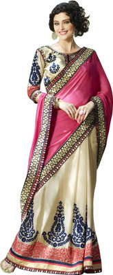 Khoobee Self Design, Embroidered, Embellished Fashion Georgette Saree(Pink, Beige), Beige;pink
Khoobee Self Design, Embroidered, Embellished Fashion Georgette Saree(Pink, Beige), Beige;pink