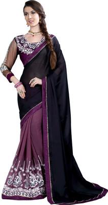 Khushali Self Design, Embroidered Fashion Georgette, Chiffon Saree(Blue, Purple)
Khushali Self Design, Embroidered Fashion Georgette, Chiffon Saree(Blue, Purple)