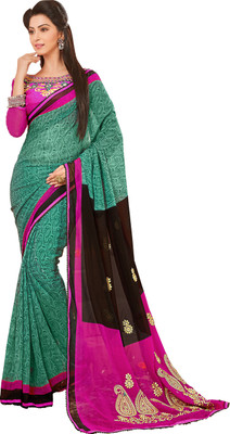 Jiya Self Design, Embroidered Fashion Chiffon Saree(Green, Brown, Pink), Brown;green;pink
Jiya Self Design, Embroidered Fashion Chiffon Saree(Green, Brown, Pink), Brown;green;pink