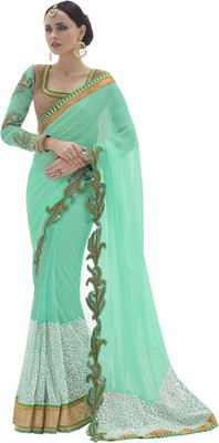Khushali Self Design, Embroidered, Embellished Fashion Georgette, Net Saree(Light Green, White, Beige), Beige;light green;white
Khushali Self Design, Embroidered, Embellished Fashion Georgette, Net Saree(Light Green, White, Beige), Beige;light green;white