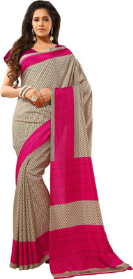 Sunaina Printed Fashion Art Silk Saree(Multicolor)