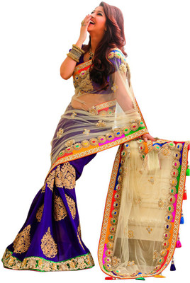 Vihana Solid, Embellished, Embroidered Fashion Georgette, Net Saree(Dark Blue)
Vihana Solid, Embellished, Embroidered Fashion Georgette, Net Saree(Dark Blue)