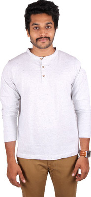 Indian Terrain Self Design Men's Round Neck White T-Shirt, Light grey melange
Indian Terrain Self Design Men's Round Neck White T-Shirt, Light grey melange