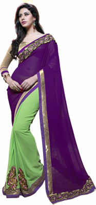 Jiya Self Design, Embellished, Embroidered Fashion Georgette Saree(Light Green, Purple
Jiya Self Design, Embellished, Embroidered Fashion Georgette Saree(Light Green, Purple