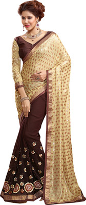 Khoobee Self Design, Embroidered, Embellished Fashion Georgette, Jacquard Saree(Beige, Brown)
Khoobee Self Design, Embroidered, Embellished Fashion Georgette, Jacquard Saree(Beige, Brown)