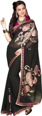 Khushali Self Design, Embroidered, Embellished Fashion Georgette Saree(Black, Pink)
Khushali Self Design, Embroidered, Embellished Fashion Georgette Saree(Black, Pink)