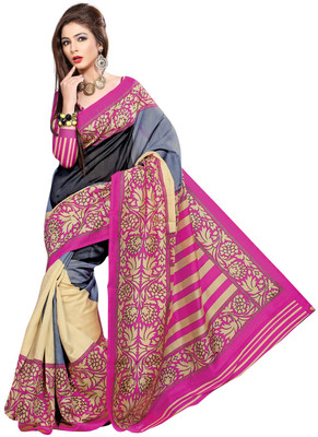 Lovelylook Printed Daily Wear Silk Saree(Multicolor), Multi