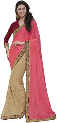 Desi Butik Embroidered Fashion Chiffon, Georgette Saree(Pink, Beige), Beige;pink
Desi Butik Embroidered Fashion Chiffon, Georgette Saree(Pink, Beige), Beige;pink