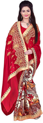 Manthan Embroidered Daily Wear Georgette Saree(Red, Multicolor), Red & multi
Manthan Embroidered Daily Wear Georgette Saree(Red, Multicolor), Red & multi