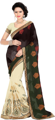 Khoobee Self Design, Embroidered, Embellished Fashion Georgette, Jacquard Saree(Green, Black, White), Black;green;white
Khoobee Self Design, Embroidered, Embellished Fashion Georgette, Jacquard Saree(Green, Black, White), Black;green;white