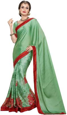 Khoobee Self Design, Printed, Embellished Fashion Satin Saree(Light Green, Multicolor)
Khoobee Self Design, Printed, Embellished Fashion Satin Saree(Light Green, Multicolor)