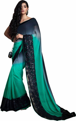 Ishin Embroidered Fashion Georgette Saree(Green), Black;green
Ishin Embroidered Fashion Georgette Saree(Green), Black;green