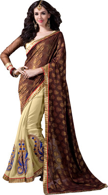 Parisha Embroidered Fashion Georgette Saree(Multicolor), Light beige & brown
Parisha Embroidered Fashion Georgette Saree(Multicolor), Light beige & brown