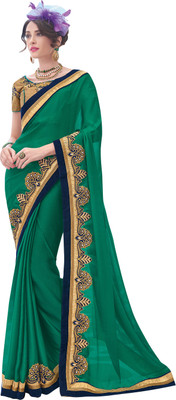 Jiya Self Design, Embroidered Fashion Satin, Chiffon Saree(Green, Beige), Beige;green
Jiya Self Design, Embroidered Fashion Satin, Chiffon Saree(Green, Beige), Beige;green