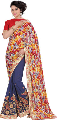 Jiya Self Design, Embroidered, Embellished Fashion Georgette, Satin Saree(Multicolor, Red, Blue), Blue;multicolor;red
Jiya Self Design, Embroidered, Embellished Fashion Georgette, Satin Saree(Multicolor, Red, Blue), Blue;multicolor;red