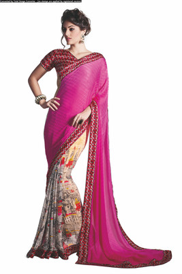 Khushali Self Design, Printed Fashion Chiffon, Georgette Saree(Pink, Multicolor), Multicolor;pink
Khushali Self Design, Printed Fashion Chiffon, Georgette Saree(Pink, Multicolor), Multicolor;pink