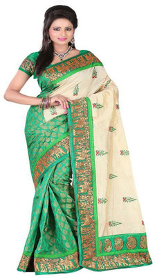 Softdeal Printed Bhagalpuri Printed Silk Saree(Blue)