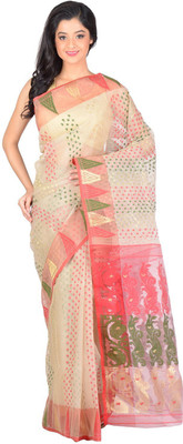 RLBFashion Self Design Jamdani Handloom Cotton, Art Silk Saree(Beige)
RLBFashion Self Design Jamdani Handloom Cotton, Art Silk Saree(Beige)