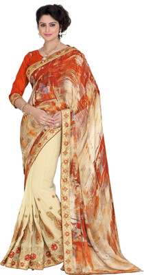 Khushali Self Design, Embroidered, Embellished Fashion Georgette, Satin Saree(Multicolor, Orange, Beige, Beige;multicolor;orange
Khushali Self Design, Embroidered, Embellished Fashion Georgette, Satin Saree(Multicolor, Orange, Beige, Beige;multicolor;orange