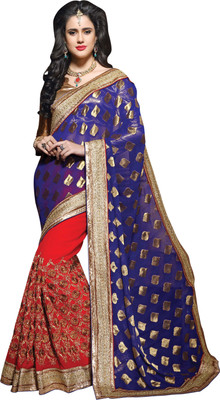 Khushali Self Design, Embroidered, Embellished Fashion Georgette, Viscose Saree(Blue, Red, Beige), Beige;blue;red
Khushali Self Design, Embroidered, Embellished Fashion Georgette, Viscose Saree(Blue, Red, Beige), Beige;blue;red