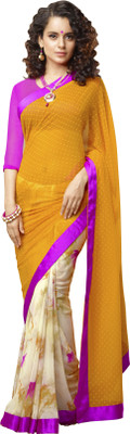Jiya Self Design, Printed Fashion Georgette, Chiffon Saree(Yellow, Multicolor, Beige), Beige;multicolor;yellow
Jiya Self Design, Printed Fashion Georgette, Chiffon Saree(Yellow, Multicolor, Beige), Beige;multicolor;yellow