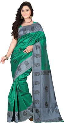 Vastrakala Printed Bollywood Art Silk Saree(Multicolor)