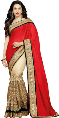Desi Butik Embroidered Fashion Chiffon, Net Saree(Red, Gold), Red and golden
Desi Butik Embroidered Fashion Chiffon, Net Saree(Red, Gold), Red and golden